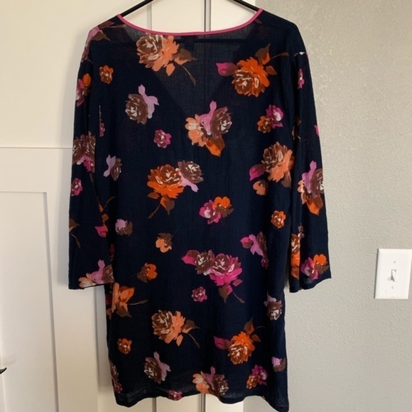 EUC J. Crew Floral Tissue Tunic - Picture 5 of 7